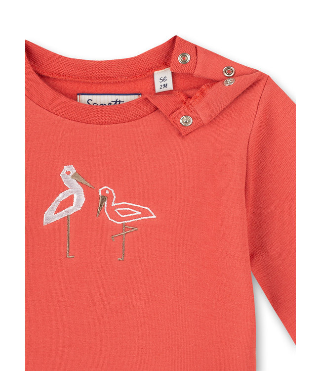 Sanetta Fiftyseven Baby Mädchen Sweatshirt Family Stork