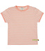 Loud and Proud T-Shirt Streifen mit Leinen Peach