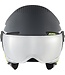 Alpina Kinder Skihelm ZUPO VISOR Q-LITE charcoal-neon matt