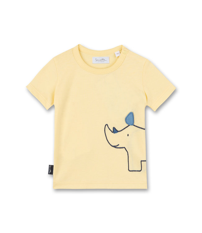 Sanetta Fiftyseven Baby Jungen T-Shirt Nashorn gelb