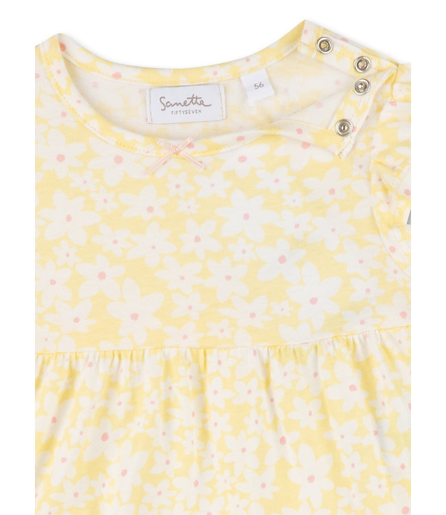 Sanetta Fiftyseven Baby Mädchen Kleid Blumen gelb