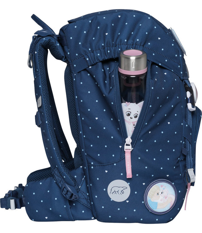 Beckmann Schulrucksack Classic 6-teiliges Set, Pet Friends Blue