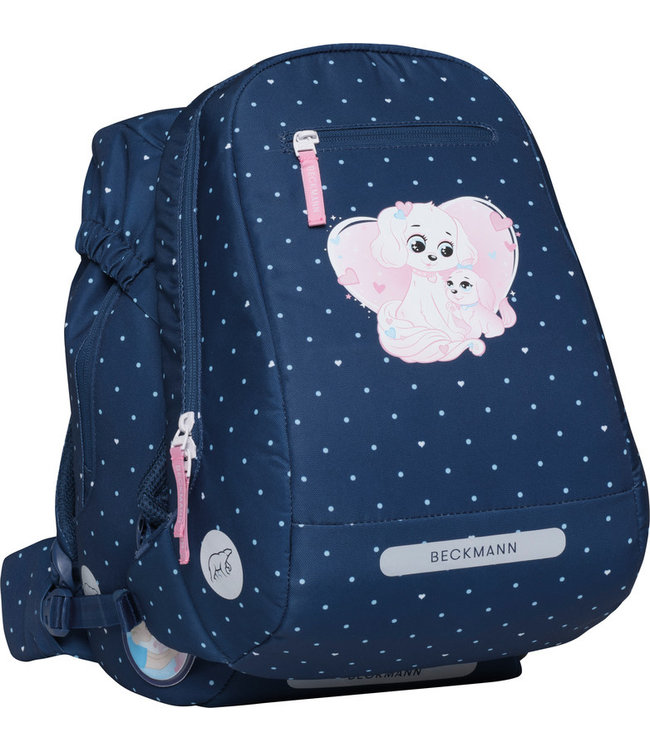 Beckmann Schulrucksack Classic 6-teiliges Set, Pet Friends Blue
