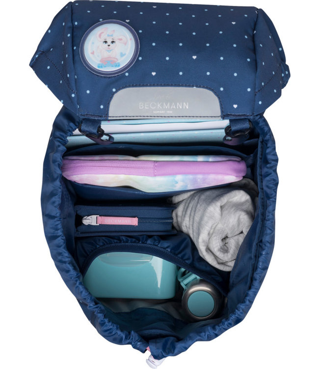 Beckmann Schulrucksack Classic 6-teiliges Set, Pet Friends Blue