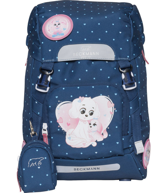 Beckmann Schulrucksack Classic 6-teiliges Set, Pet Friends Blue