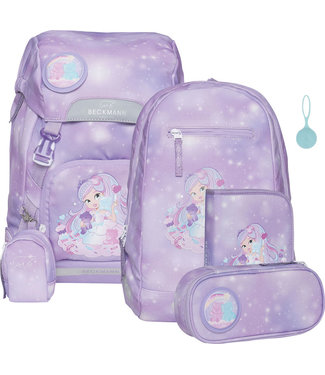 Beckmann Schulrucksack Classic 6-teiliges Set, Candy