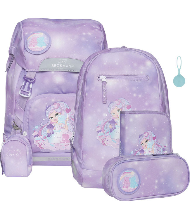 Beckmann Schulrucksack Classic 6-teiliges Set, Candy