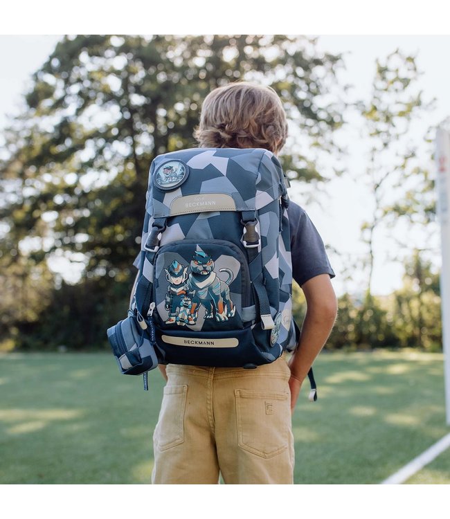 Beckmann Schulrucksack Classic 6-teiliges Set, Tiger Race