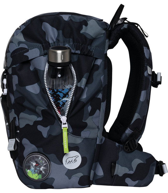 Beckmann Schulrucksack Classic 6-teiliges Set, Camo Rex