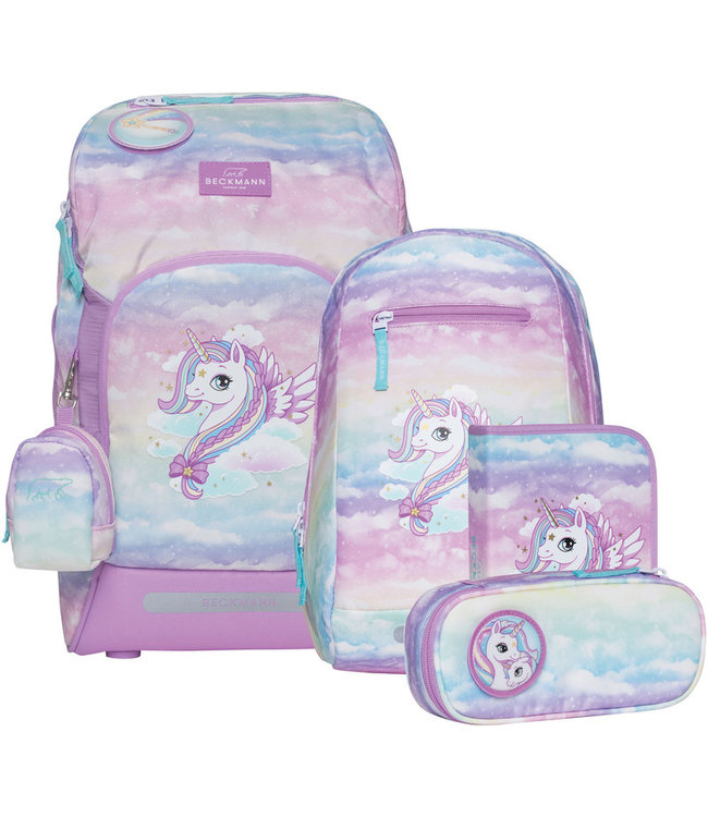 Beckmann Schulrucksack Active Air FLX 6-teiliges Set, Unicorn