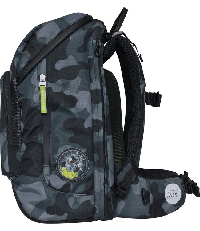 Beckmann Schulrucksack Active Air FLX 6-teiliges Set, Camo Rex