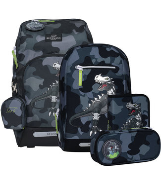 Beckmann Schulrucksack Active Air FLX 6-teiliges Set, Camo Rex