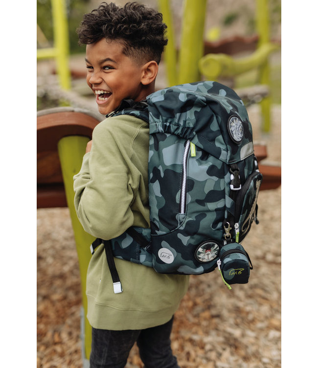 Beckmann Schulrucksack Active Air FLX 6-teiliges Set, Camo Rex