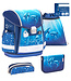 Belmil CLASSY Schulrucksack 4-teiliges-Set Dolphins