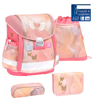 Belmil CLASSY Schulrucksack 4-teiliges-Set Marble