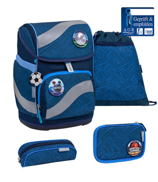 Belmil SMARTY Schulrucksack 4-teiliges-Set Blue Motion