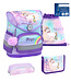 Belmil COMPACT Schulrucksack 4-teiliges-Set Rainbow Unicorn Magic