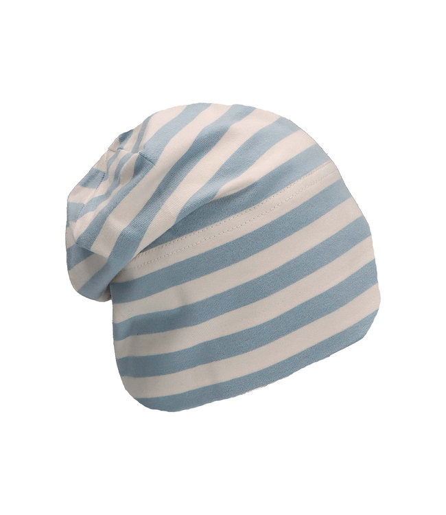 Sterntaler Kinder Übergangsmütze Jersey (Bio) Streifen hellblau
