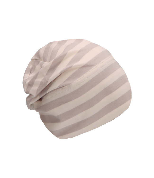 Sterntaler Kinder Übergangsmütze Jersey (Bio) Streifen hellgrau