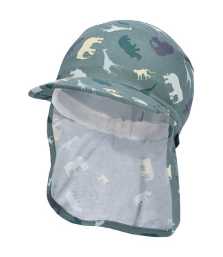 Sterntaler Jungen Schirmmütze mit Nackenschutz Safaritiere UV 50+