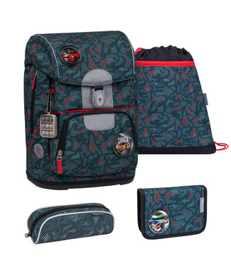 Belmil MOTION Schulrucksack 5-teiliges-Set Red Dots