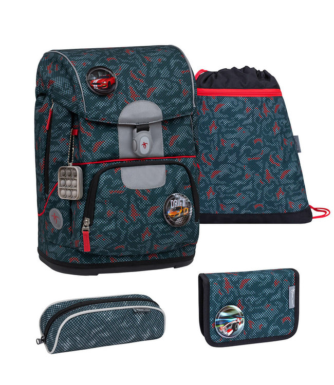 Belmil MOTION Schulrucksack 5-teiliges-Set Red Dots