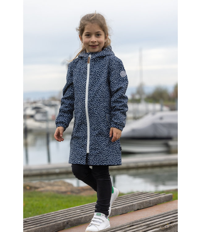 Rukka Kinder Regenmantel Ida dress blue print