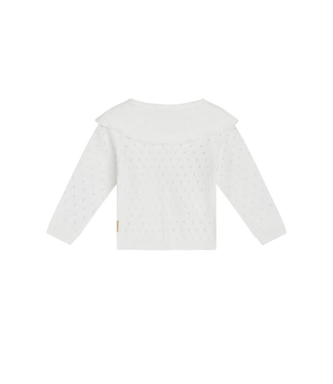 Hust & Claire Kinder Strickjacke Pen white