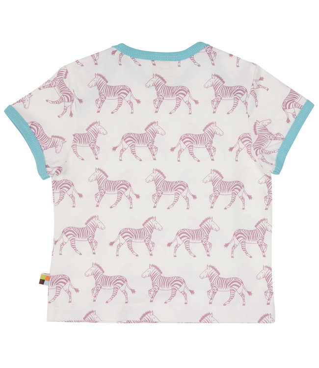 Loud and Proud T-Shirt Druck Zebra Aster