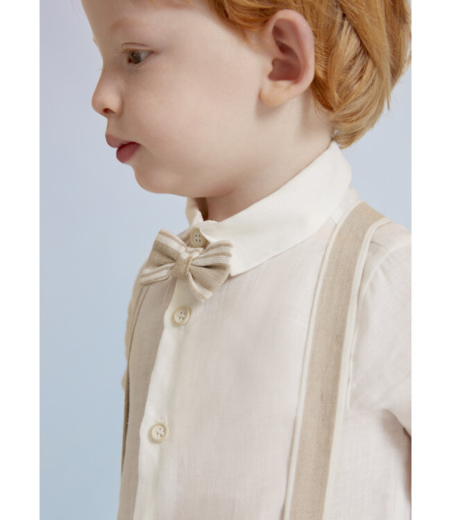 Abel & Lula Baby Jungen Tauf-Set Leinen