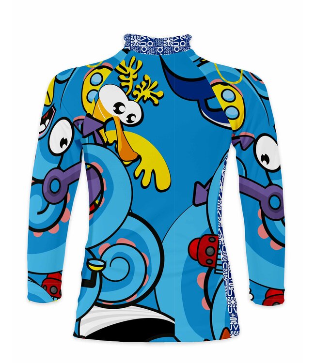 Uvea Kinder UV Badeshirt langarm Biarritz petite pieuvre