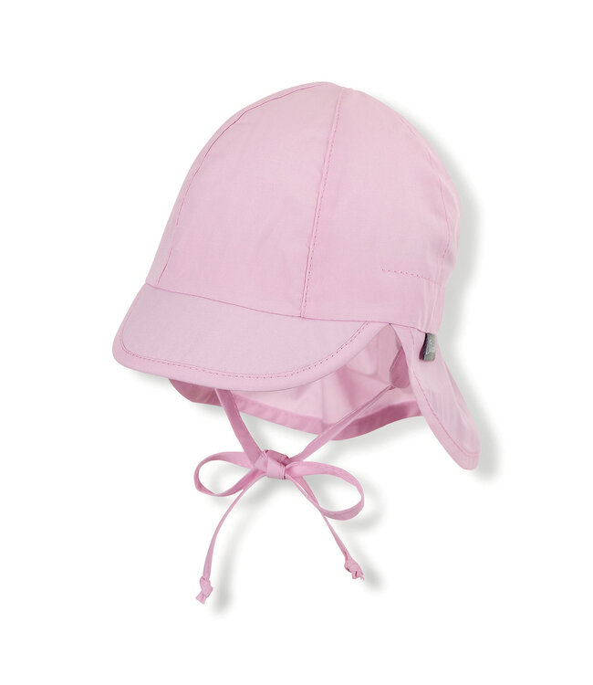 Sterntaler Baby Schirmmütze mit Nackenschutz uni rosa UV50+