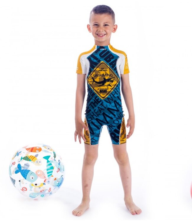 Uvea Kinder UPF 80 Badeanzug Manly Scareme