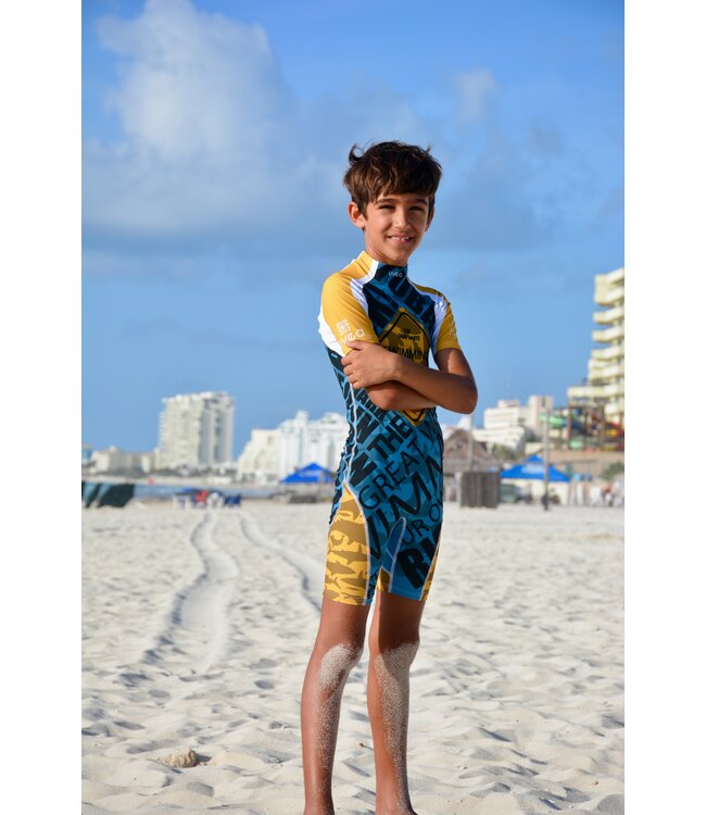 Uvea Kinder UPF 80 Badeanzug Manly Scareme