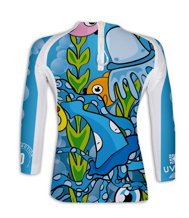 Uvea Kinder UPF 80 Badeshirt Indiana sumarine