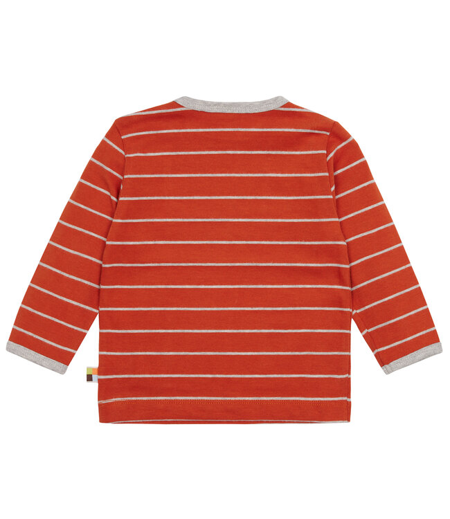 Loud and Proud Shirt langarm Ringel Terracotta