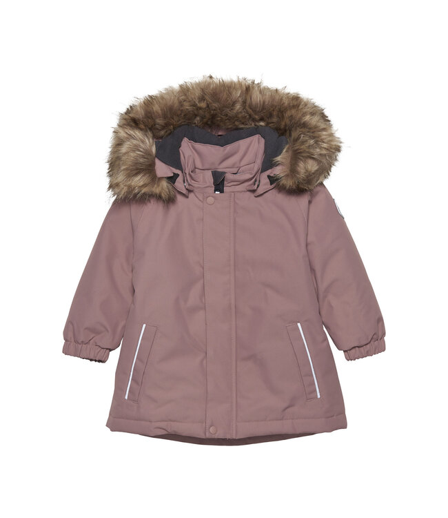 Color Kids Kleinkinder Winterjacke Fake Fur Burlwood