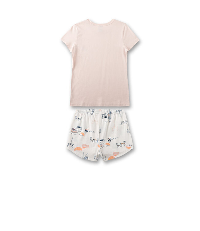 Sanetta Mädchen Schlafanzug kurz oh la la