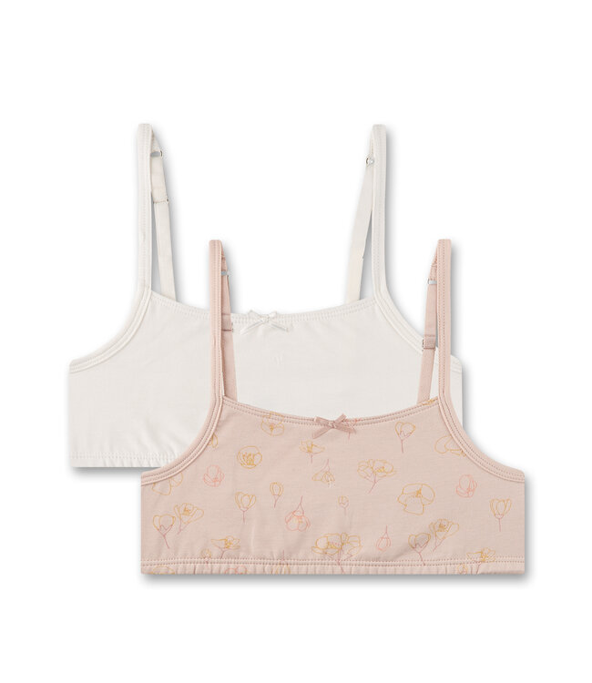 Mädchen-Bustier Off-White, 176