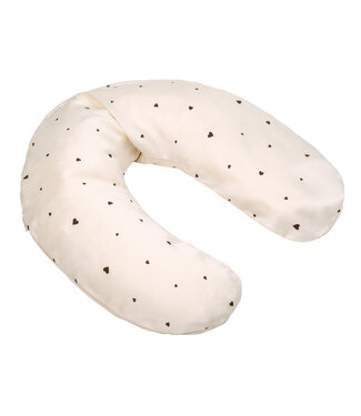 Zewi bébé-jou Baby-Lagerungskissen mit Bezug Satin classic Hearts