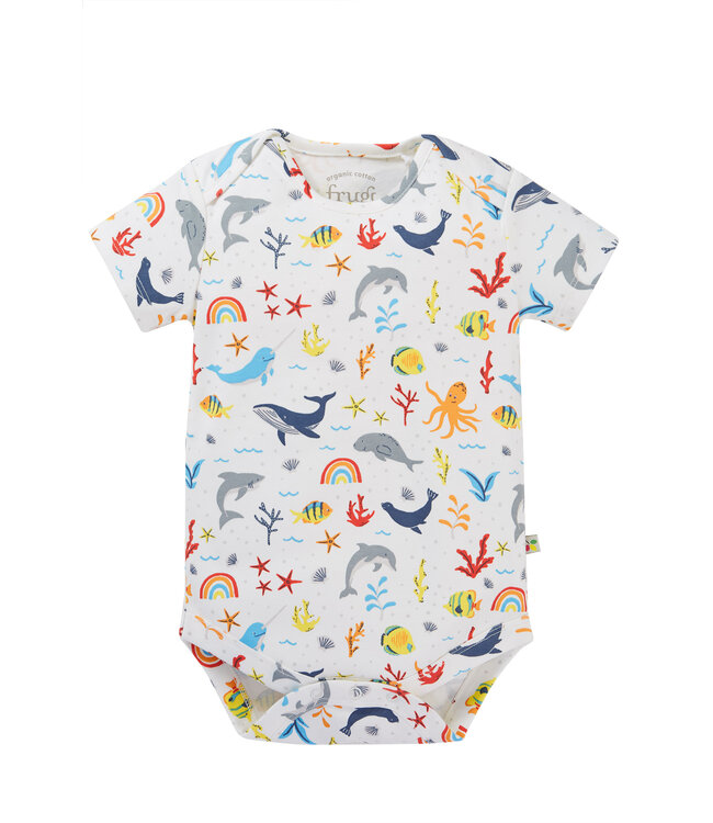 Frugi Baby Body 2er Pack Rainbow Sea