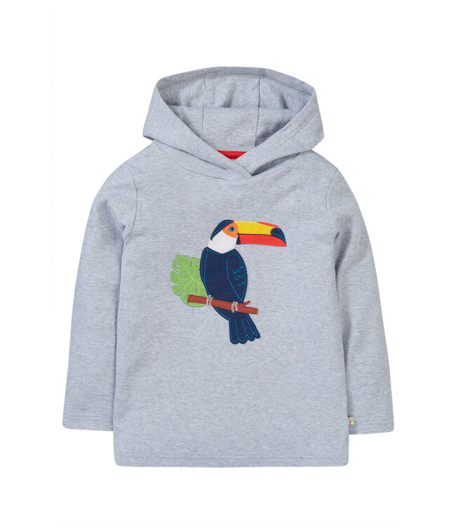 Frugi Jungen Hoody Grey Marl/Toucan