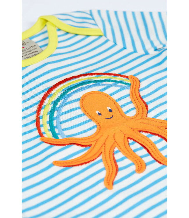 Frugi Kleinkinder Shirt Bobby Beluga Blue