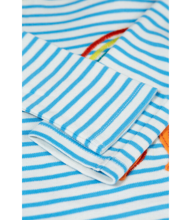 Frugi Kleinkinder Shirt Bobby Beluga Blue