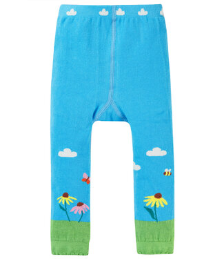 Frugi Kleinkinder Leggings Beluga Blue/Bee