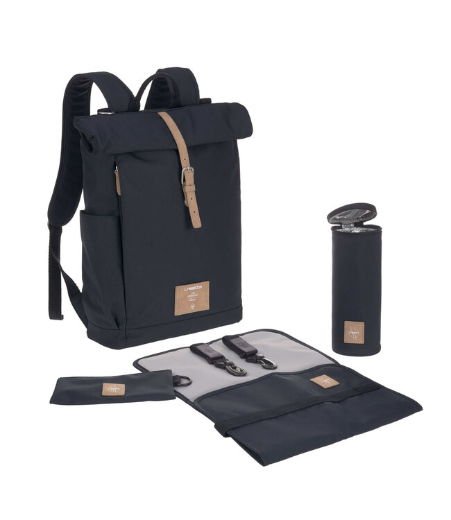 Lässig Wickelrucksack Rolltop Night Blue