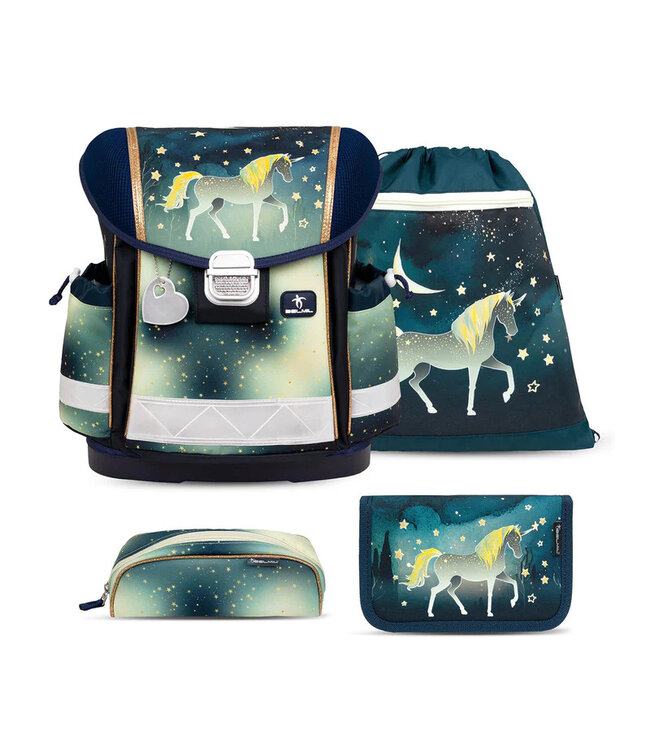 Belmil CLASSY Schulrucksack-Set Sparkling Unicorn