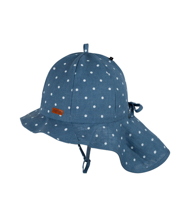 Pure Pure Mädchen Sonnenhut steel-blue/white