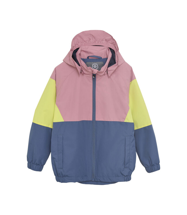 Color Kids Regenjacke Colorblock Foxglove