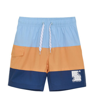 Color Kids Badeshorts Colorblock Tangerine